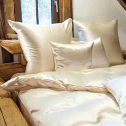 Seidenbettwäsche^Plauener Seidenweberei Seidenbettwäsche HELIOS NATUR Seidenweber Collection natur (creme-weiß)