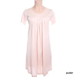 Seiden Basics|Seide Sleepshirt^Nightdreams Seidenmix Kurzarm Nachthemd ADELAIDE Nr. 3 uni von
