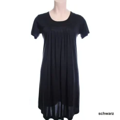 Seiden Basics|Seide Sleepshirt^Nightdreams Seidenmix Kurzarm Nachthemd ADELAIDE Nr. 3 uni von