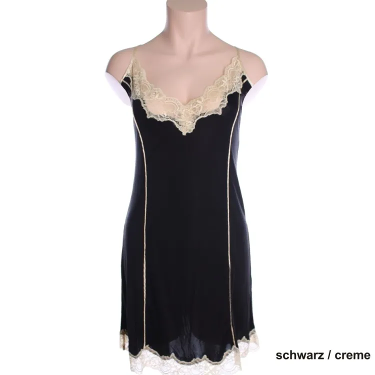 Seidennachthemd|Unterkleider Mit Seide^Nightdreams Seidenmix Wirkseide Spaghetti-Nachthemd MAHÉ von
