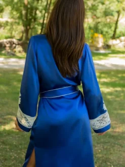 Morgenmantel Lang|Morgenmantel Mit Spitze^Marjolaine Seiden-Morgenmantel lang MARJOLIE No. 6 exquisit