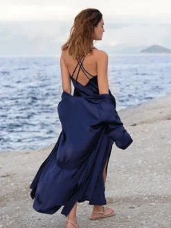 Kleider|Seiden Basics^Luna di Seta Seidennachthemd / Seidenkleid NEW SEDUCTION glatt von