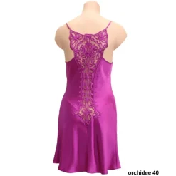 Seiden Basics|Seidenneglige^Marjolaine Seidennachthemd Seide SOIE UNIE "177" uni von