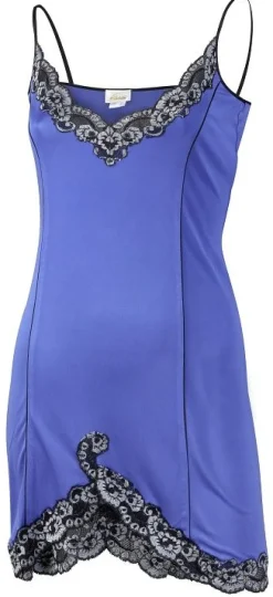 Seidennachthemd|Seiden Basics^Gattina Seidennachthemd Wirkseide kurz TAHITI Spitze