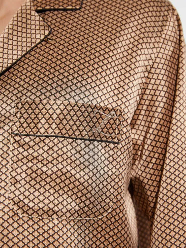 Seidenschlafanzüge^Zimmerli Seidenpyjama Herren SILK NIGHTWEAR 6000 von