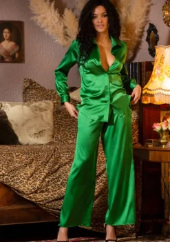 Lounge-Wear|Seidenpyjama^Marjolaine Seidenpyjama OXANA Stretchseide von