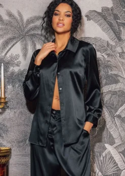 Lounge-Wear|Seidenpyjama^Marjolaine Seidenpyjama OXANA Stretchseide von