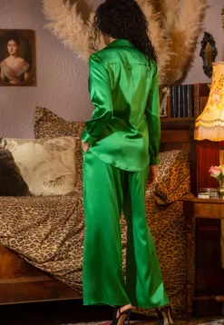 Lounge-Wear|Seidenpyjama^Marjolaine Seidenpyjama OXANA Stretchseide uni