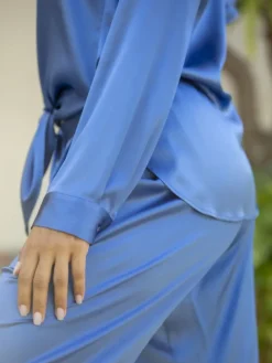 Lounge-Wear|Seidenpyjama^Marjolaine Seidenpyjama ROXANE elegant Stretchseide von