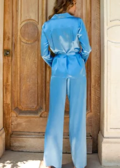 Lounge-Wear|Seiden Basics^Marjolaine Seidenpyjama SOIE UNIE uni