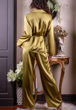 Lounge-Wear|Seiden Basics^Marjolaine Seidenpyjama SOIE UNIE von Basic Line