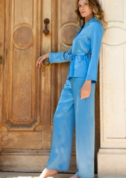 Lounge-Wear|Seiden Basics^Marjolaine Seidenpyjama SOIE UNIE von Basic Line