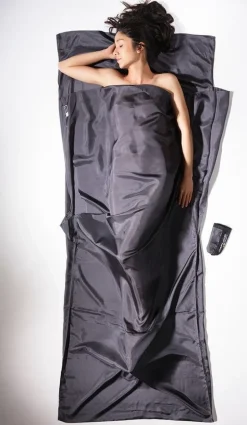 Seidenschlafsack^Cocoon Seidenschlafsack TRAVEL SHEET Insect Shield® 100% Silk von ® grau oder grün