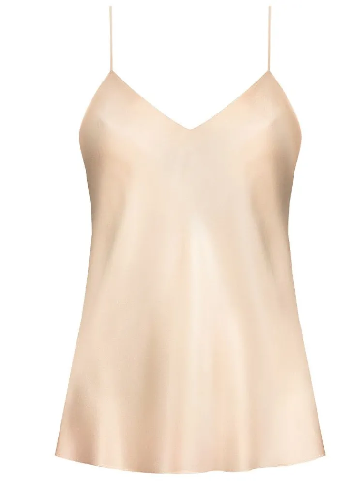 Spaghettiträger Tops|Tops Mit Seide^Luna di Seta Seidentop 100% Seide CLASSICO uni von