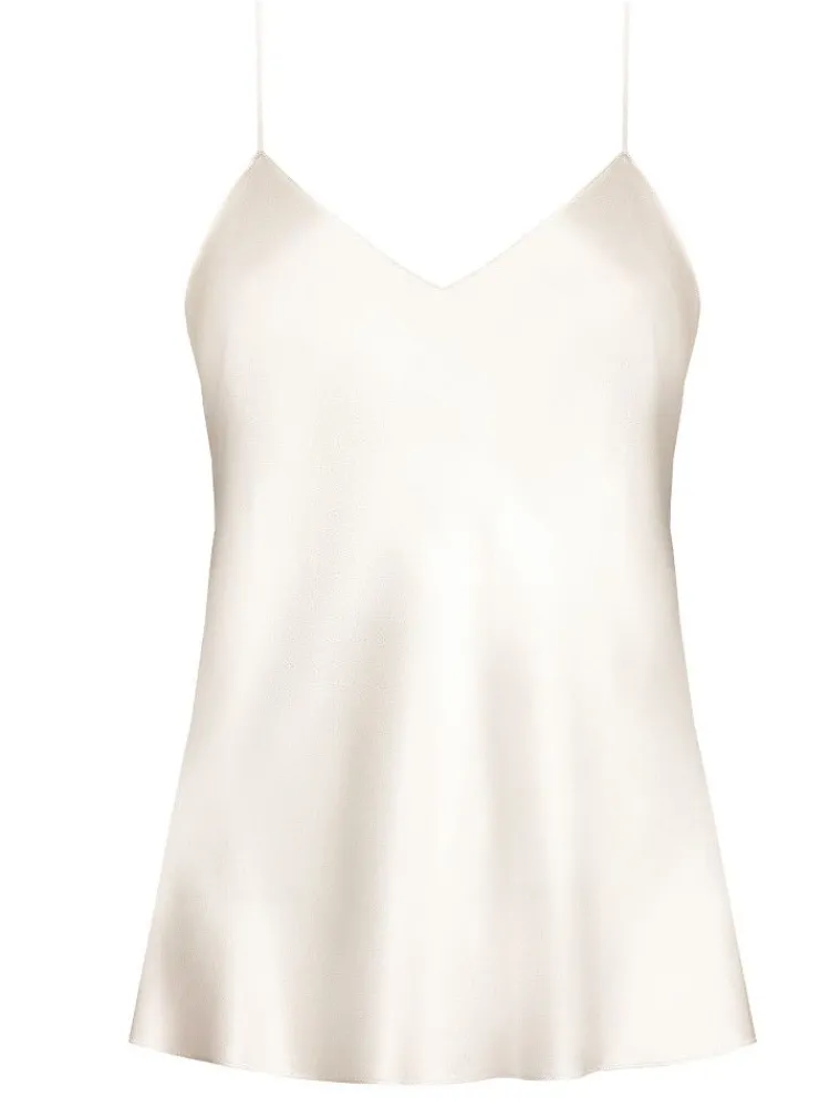 Spaghettiträger Tops|Tops Mit Seide^Luna di Seta Seidentop 100% Seide CLASSICO uni von