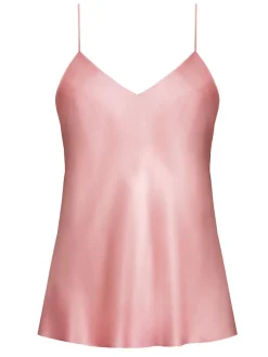 Spaghettiträger Tops|Mit Seidensatin^Luna di Seta Seidentop 100% Seide CLASSICO Satin von