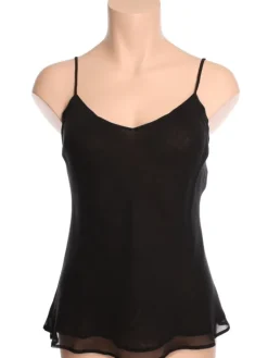 Spaghettiträger Tops|Alle Lingerie Tops^Marjolaine Seidentop 100% Seide FIDJI MOUSSELIN uni