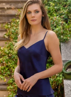 Spaghettiträger Tops|Alle Lingerie Tops^Marjolaine Seidentop 100% Seide ODON elegant von