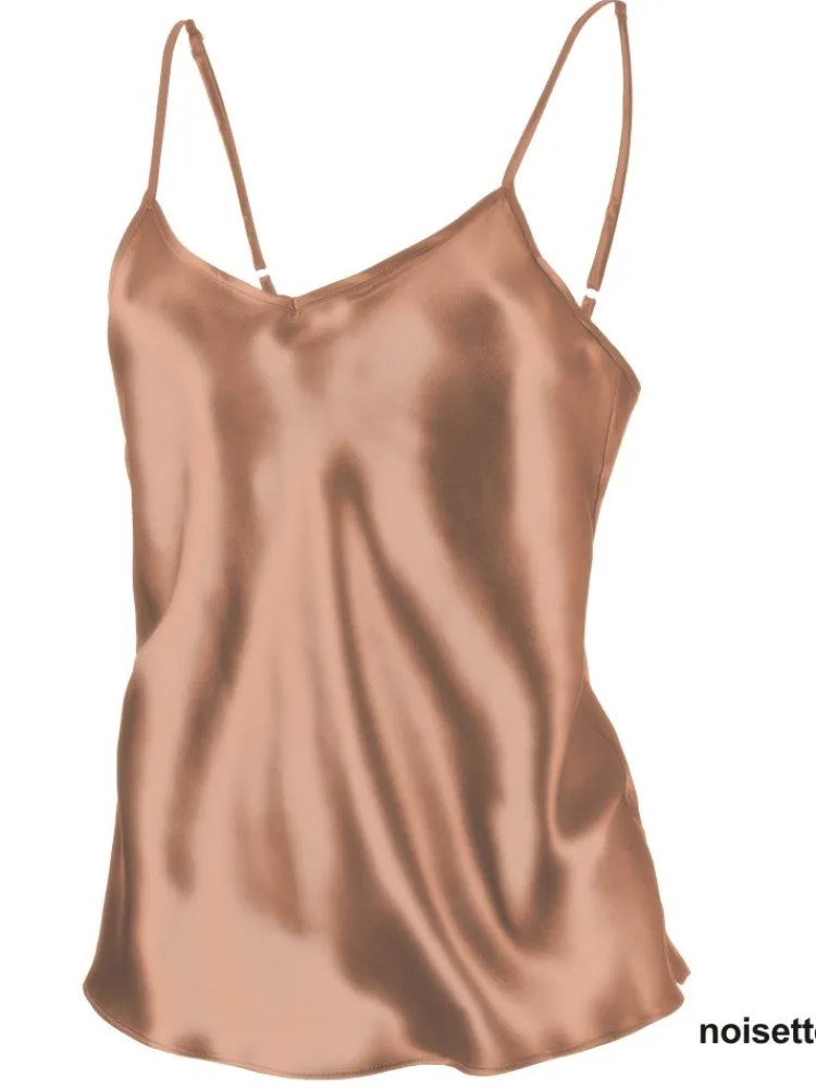 Spaghettiträger Tops|Alle Lingerie Tops^Marjolaine Seidentop 100% Seide ODON elegant von
