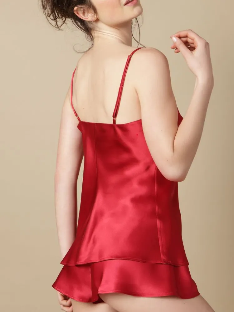 Spaghettiträger Tops|Alle Lingerie Tops^Marjolaine Seidentop 100% Seide ODON elegant von