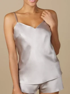 Spaghettiträger Tops|Alle Lingerie Tops^Marjolaine Seidentop 100% Seide ODON Satin von