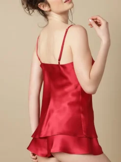 Spaghettiträger Tops|Alle Lingerie Tops^Marjolaine Seidentop 100% Seide ODON Satin von