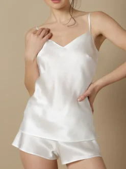 Spaghettiträger Tops|Alle Lingerie Tops^Marjolaine Seidentop 100% Seide ODON Satin von