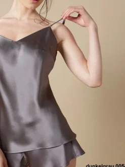 Spaghettiträger Tops|Alle Lingerie Tops^Marjolaine Seidentop 100% Seide ODON Satin von