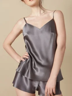 Spaghettiträger Tops|Alle Lingerie Tops^Marjolaine Seidentop 100% Seide ODON uni - viele Farben