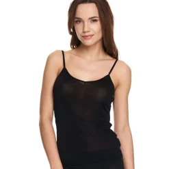 Spaghettiträger Tops|Alle Lingerie Tops^Gattina Seidentop aus 100% Wirkseide PURE beige oder weiss von