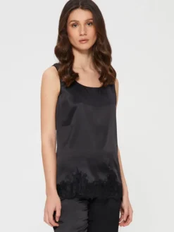 Camisole (Breite Träger)|Alle Lingerie Tops^Chiara Fiorini Seidentop Camisole SETA No. 11 mit Spitze edel von