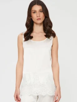 Camisole (Breite Träger)|Alle Lingerie Tops^Chiara Fiorini Seidentop Camisole SETA No. 11 mit Spitze edel von