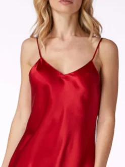 Spaghettiträger Tops|Mit Seidensatin^Vivis Seidentop CARLA von