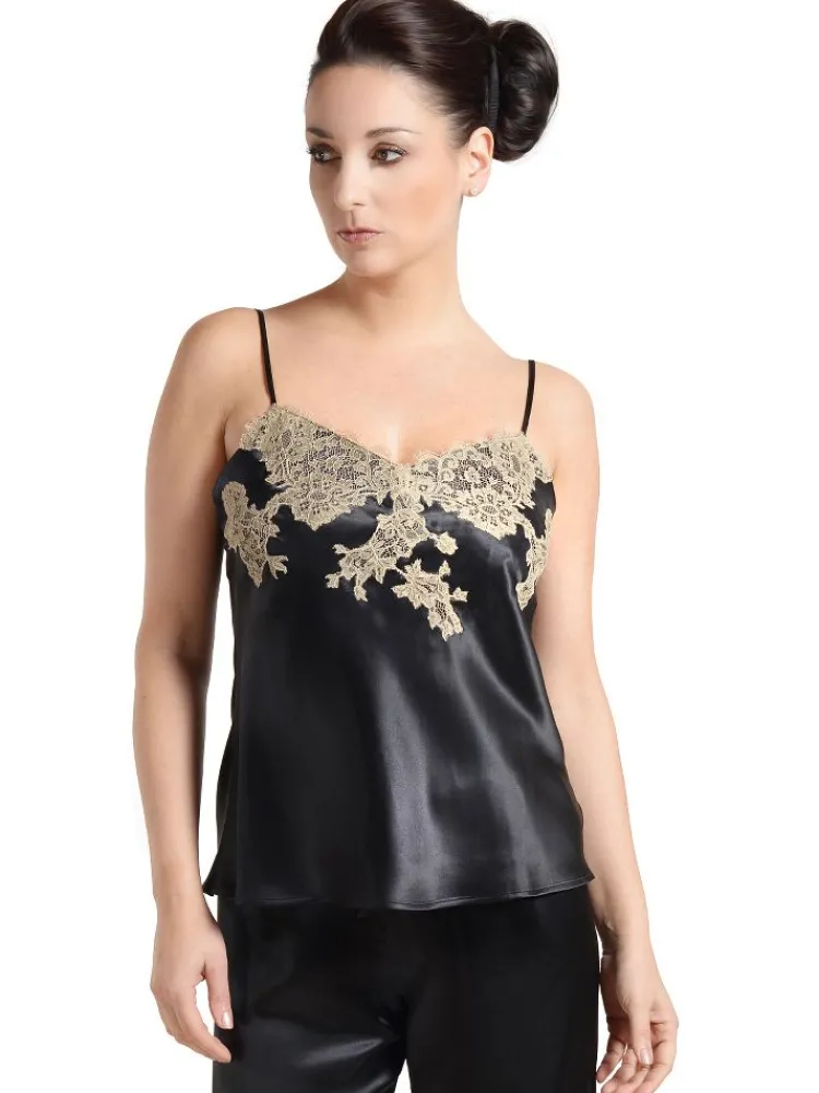 Tops Mit Spitze|Spaghettiträger Tops^Marjolaine Seidentop RARE exquisit von