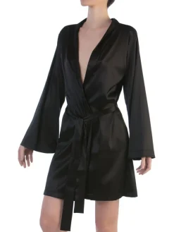 Morgenmantel Kurz|Morgenmantel Aus Satin^Cotton Club Seta Superior Seide Kimono INTREPIDO von