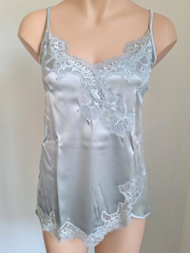 Tops Mit Spitze|Spaghettiträger Tops^Cotton Club Seta Superior Top PRIMARIO von mit Seide