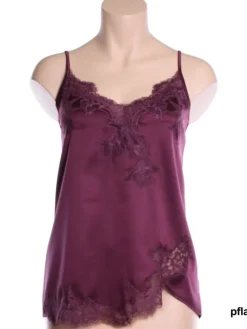 Tops Mit Spitze|Spaghettiträger Tops^Cotton Club Seta Superior Top PRIMARIO aus Satin mit Seide von