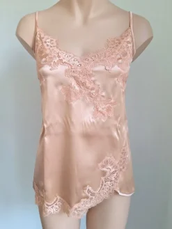 Tops Mit Spitze|Spaghettiträger Tops^Cotton Club Seta Superior Top PRIMARIO aus Satin mit Seide von