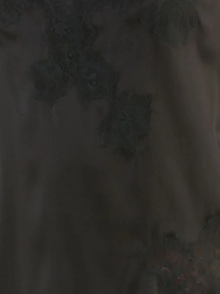 Tops Mit Spitze|Spaghettiträger Tops^Cotton Club Seta Superior Trägertop mit Seide PRIMARIO exklusiv by