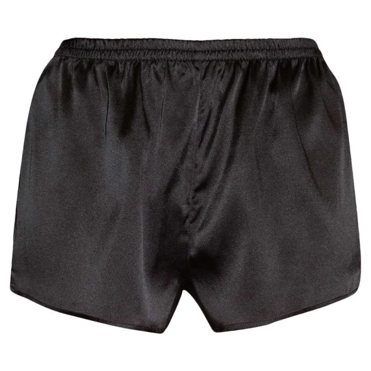 Mit Seidensatin|Alle Unterteile^Gattina Shorts Stretchseide SEDUZIONE DI SETA schwarz oder silber Dessous