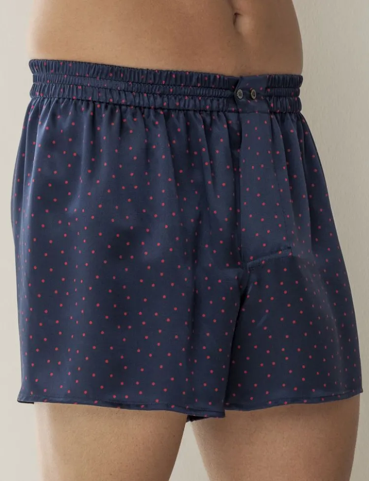Boxershorts|Seidenunterwäsche^Zimmerli Silk Nightwear 100% Seide Herren BOXERSHORTS PRINT von