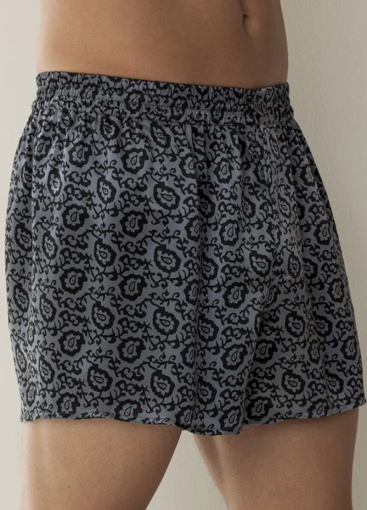 Boxershorts|Seidenunterwäsche^Zimmerli Silk Nightwear 100% Seide Herren BOXERSHORTS PRINT von