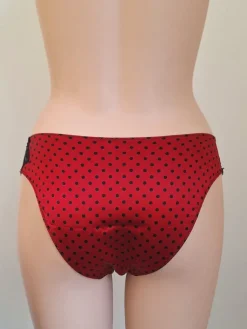 Alle Slips|Alle Unterteile^Cotton Club Slip ONICE mit Seide von nur noch in rot-schwarz