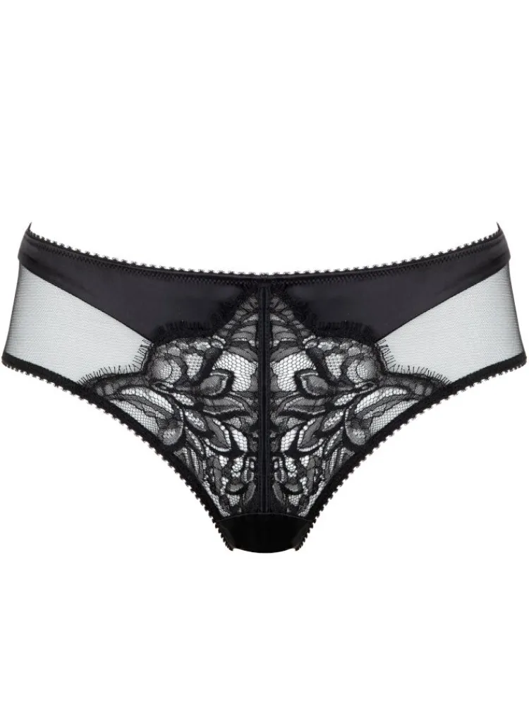 Alle Slips|Alle Unterteile^Prelude Slip VALSE Spitze und Satin uni von Milano eisblau oder schwarz