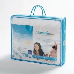 Sommerdecken^Summerline Sommerdecke COOL LINNEN von mit Leinen und Seide natur-weiß (grau)