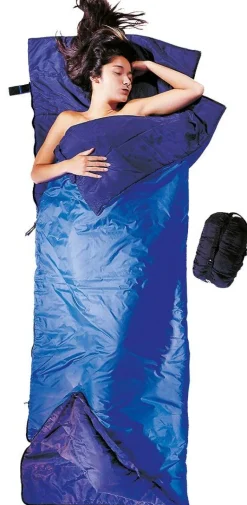 Seidenschlafsack^Cocoon Sommerschlafsack TROPIC TRAVELER mit Seide von ® royal blau mit dunkelblau