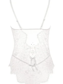 Alle Bodys^Prelude Spitze Body Crystal von Milano schwarz oder elfenbein weiß