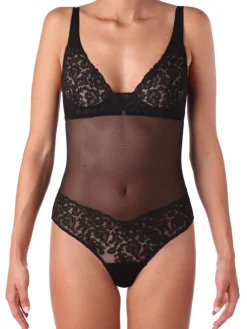 Alle Bodys^Ritratti Spitze Body JANET von schwarz