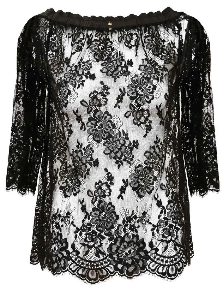 Tops Mit Spitze|Shirt Mit Spitze^Escora Spitze Carmen Shirt INESSA von