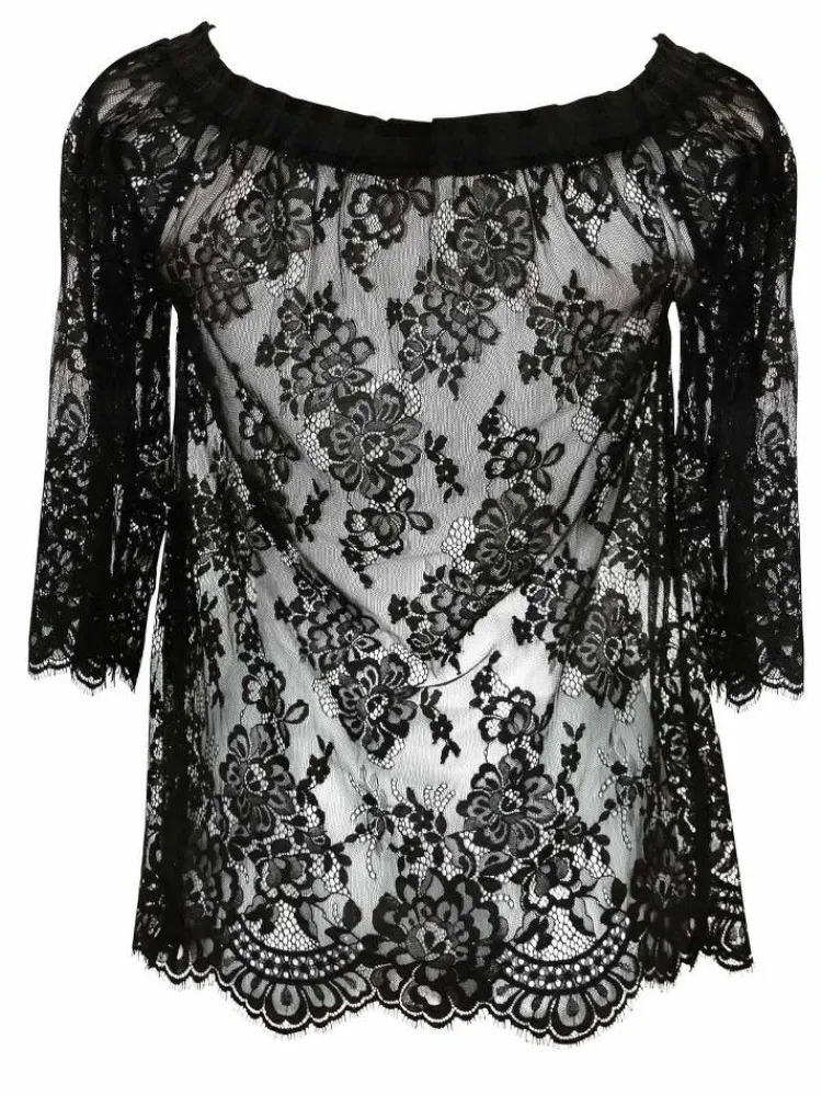 Tops Mit Spitze|Shirt Mit Spitze^Escora Spitze Carmen Shirt INESSA von